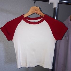 white tee